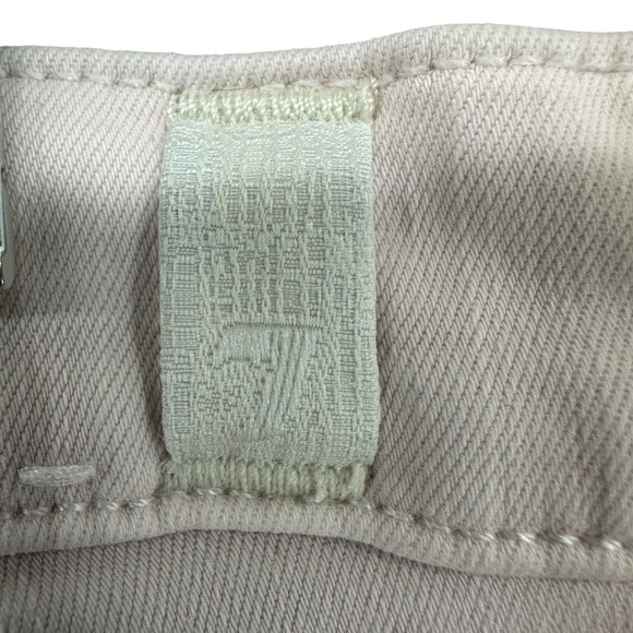 7 For All Mankind High Waist Ankle Skinny Jeans Women's Pink Size 30 - Picture 8 of 16